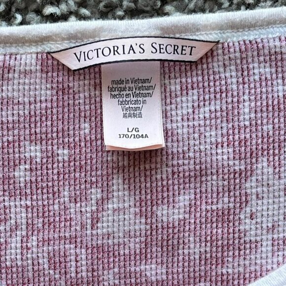 Victorias Secret Christmas Pajama Set, women's Size Large Cozy, Warm Pajamas - Picture 2 of 5